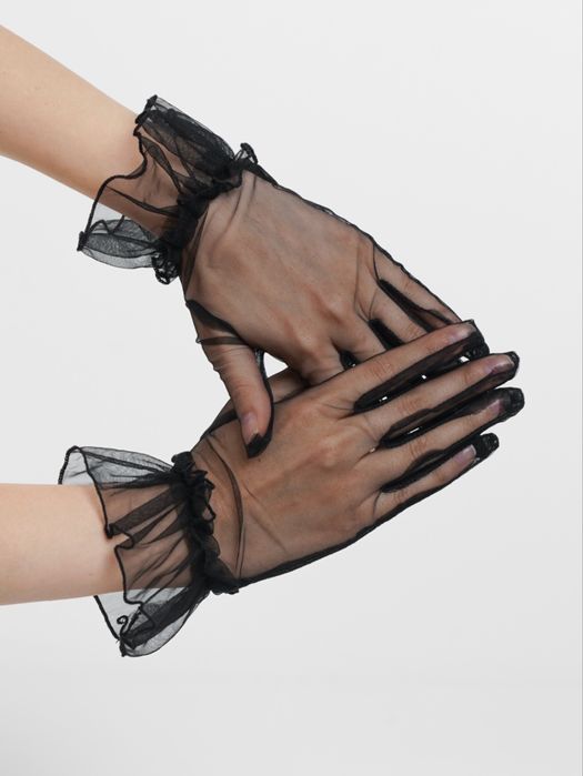 Перчатки женские прозрачные