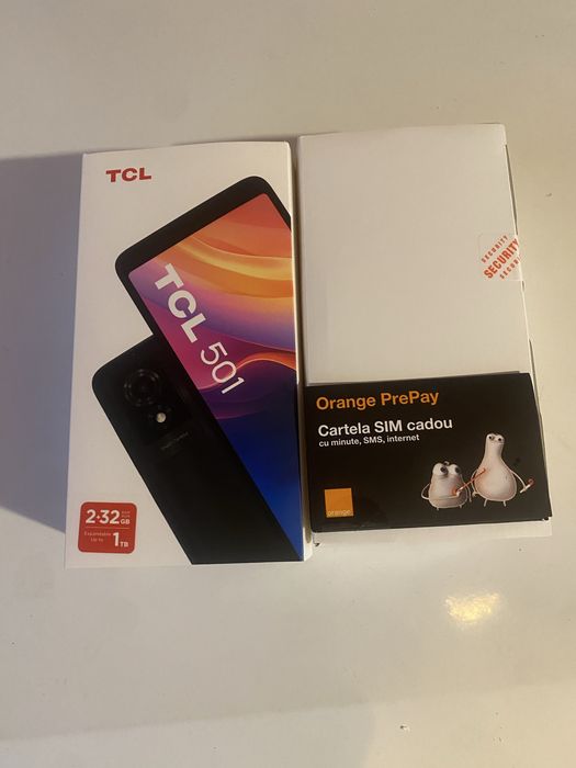 TCL 501 nou in cutie si cartela pre pay
