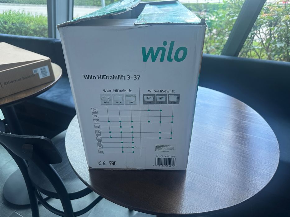 Препомпателна система Wilo HiDrainlift 3-37 — Чисто нова