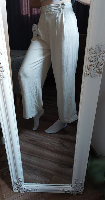 Pantaloni damă din in