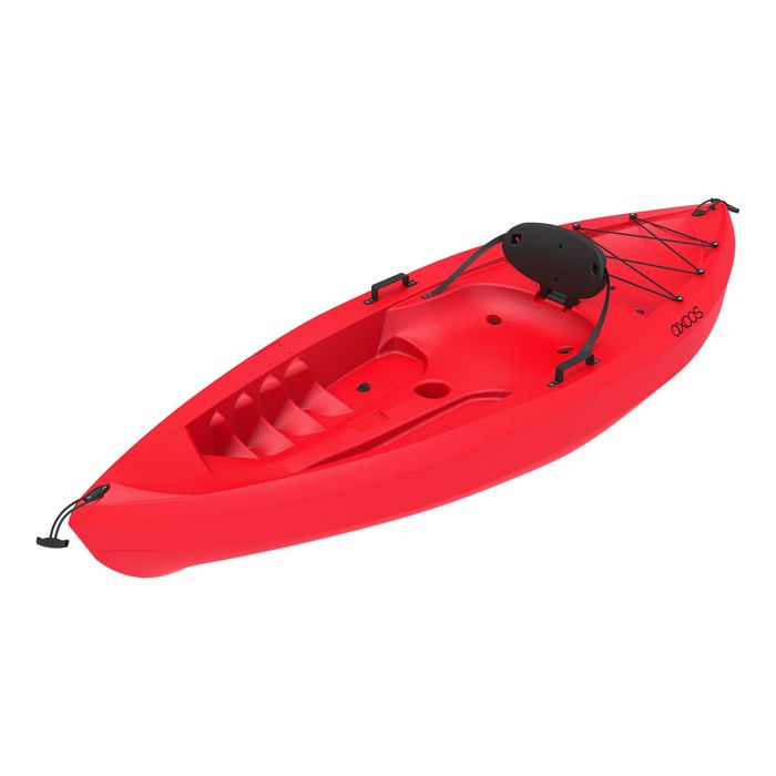 Caiac Axoos, model Sit-On-Top 2.44 metri, culoare rosie