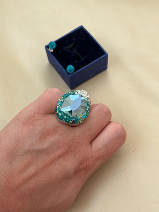 Swarovski пръстен , обеци , бижута