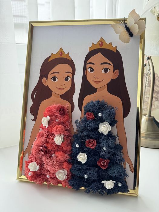 Realizez tablouri din licheni naturali pe comandă