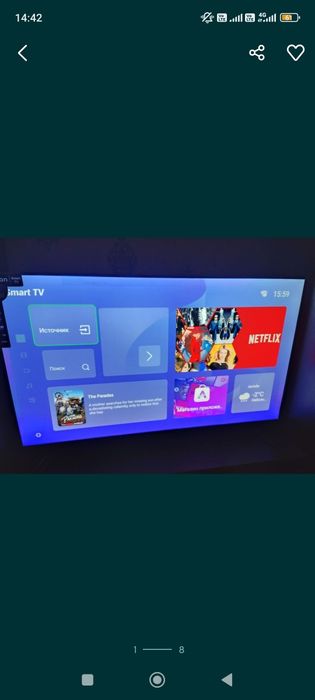 Телевизор смарт acron 109 см