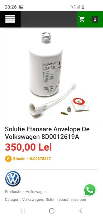 Kit reparatie anvelope TMS TERRA-S