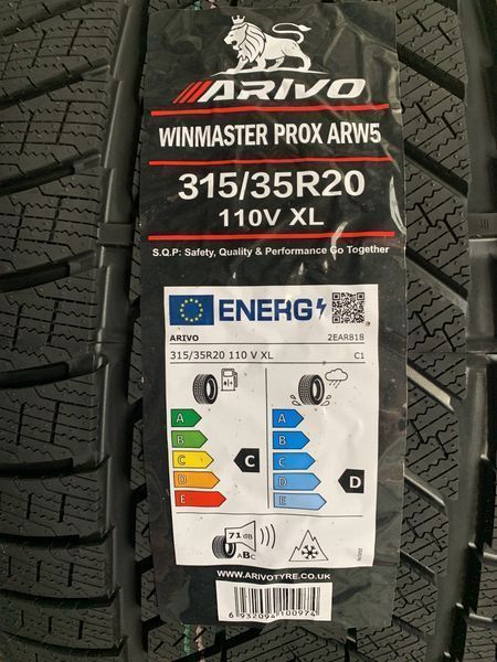 Зимен Спорт Пакет ARIVO WINMASTER PROX ARW5 275/40R20 315/35R20 БОРД 2754020  3153520