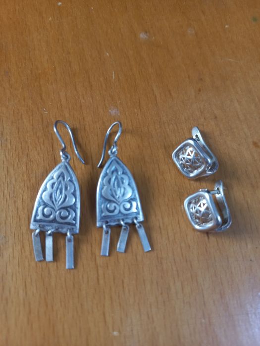 Серьги серебряные