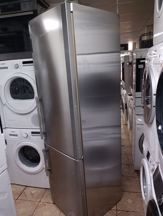 Иноксов комбиниран хладилник с фризер Liebherr A+++ 2 години гаранция