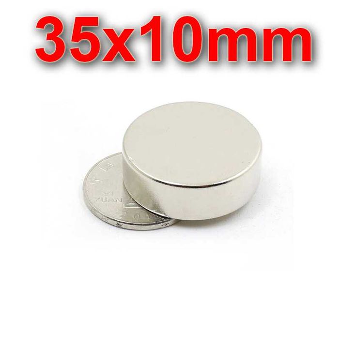 35x10mm неодимов МАГНИТ N52, Neodymium magnet NdFeB magnit neodimov
