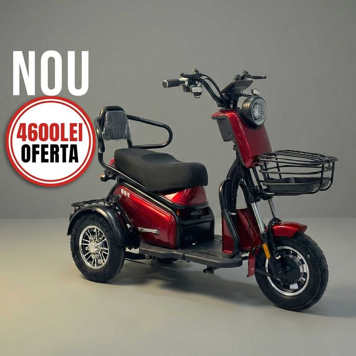 Triciclu Electric fara permis / 60V20Ah- Livrare Acasa | Garantie -23%