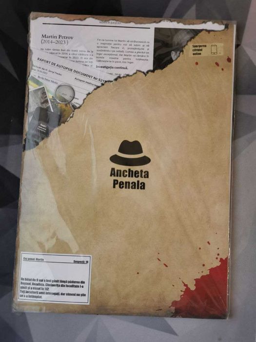 Joc de societate Detectiv - Cazul MARTIN PETROV - Ancheta Penala