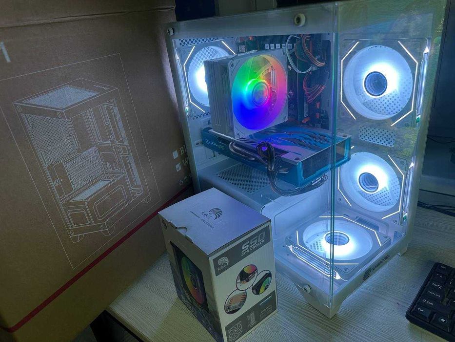 Игровой кейс / RX 590 8gb / DDR4 16gb /10 ядер 20 потоков/512 m2