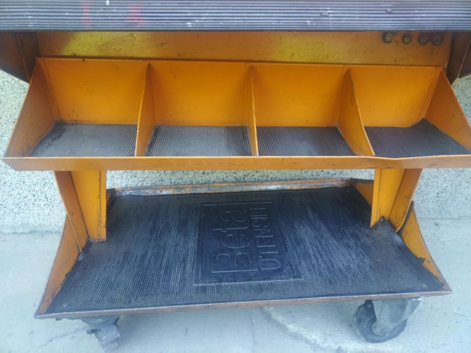 BETA TANK C25 метална оранжева сервизна количка за инструменти за гара