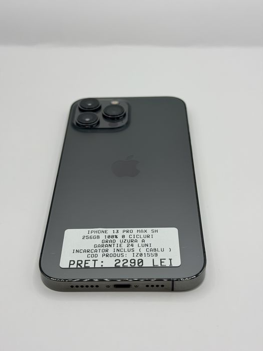 Iphone 13 Pro Max 256GB Negru Garantie Rate BuyBack - zonemag.ro