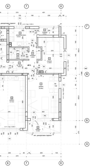 Продава двустаен апартамент с площ 76,34м², лично от инвеститор