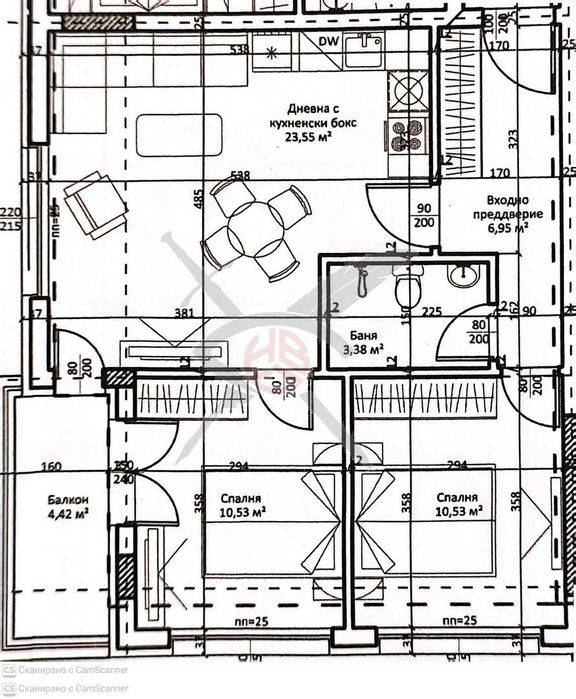 Тристаен апартамент в жк. Надежда 3 № 95708