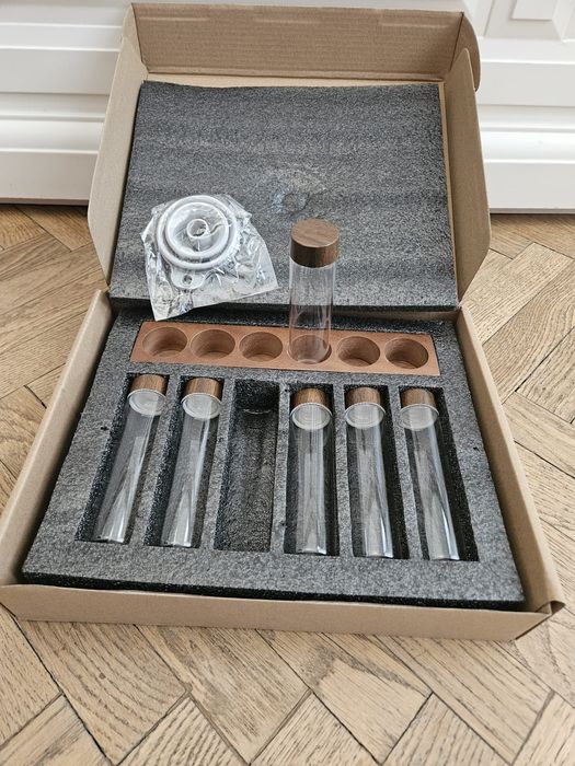 Eprubete sticla depozitare cafea boabe