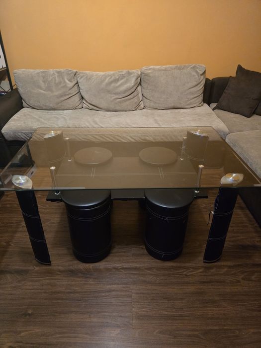 Маса с 4 стола венге