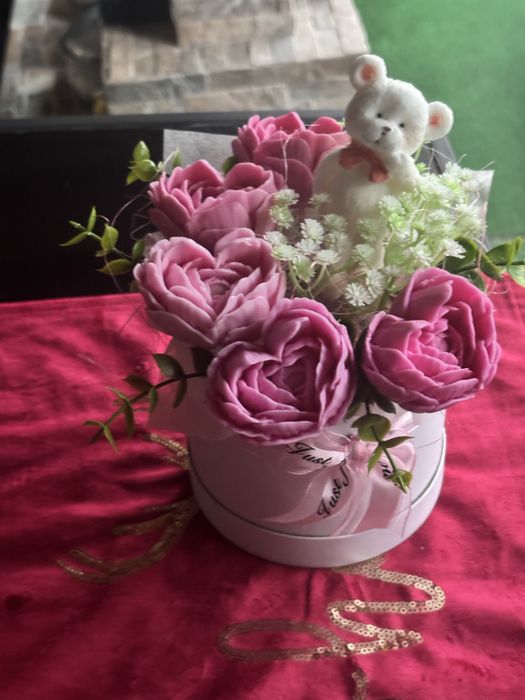 Букет от ароматни сапунени цветя