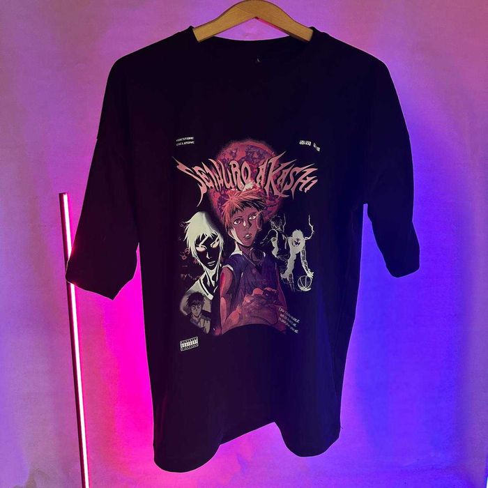 Брендовая оверсайз футболка, oversize futbolka c аниме принтом