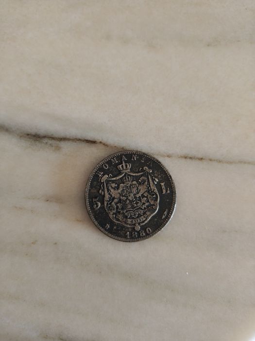 Moneda 5 lei 1880