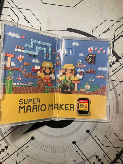 Nintendo Switch OLED Model alb Joy-Con + Super Mario Maker 2