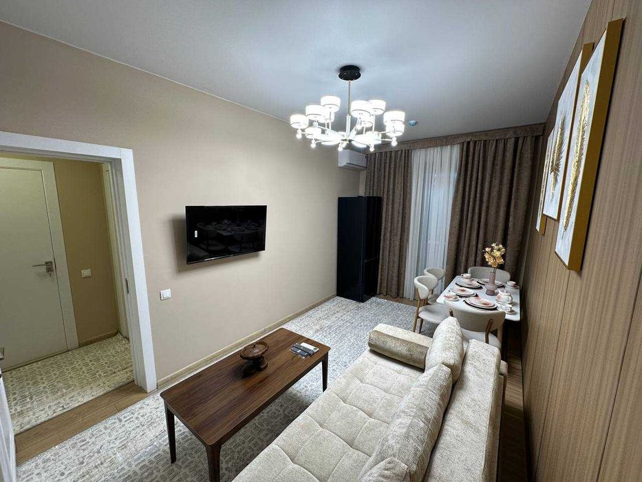 ЖК Assalom Bog'lar | 2-комнатная 40 м² | Вид во двор