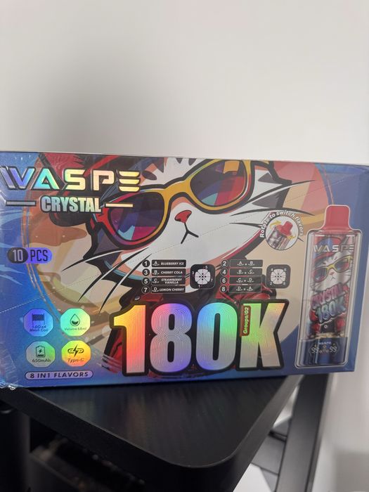 Vape 180.000 4 arome mixabile, Redbull, Sour f-…