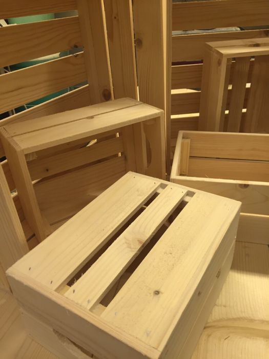 Дървени касетки, щайги