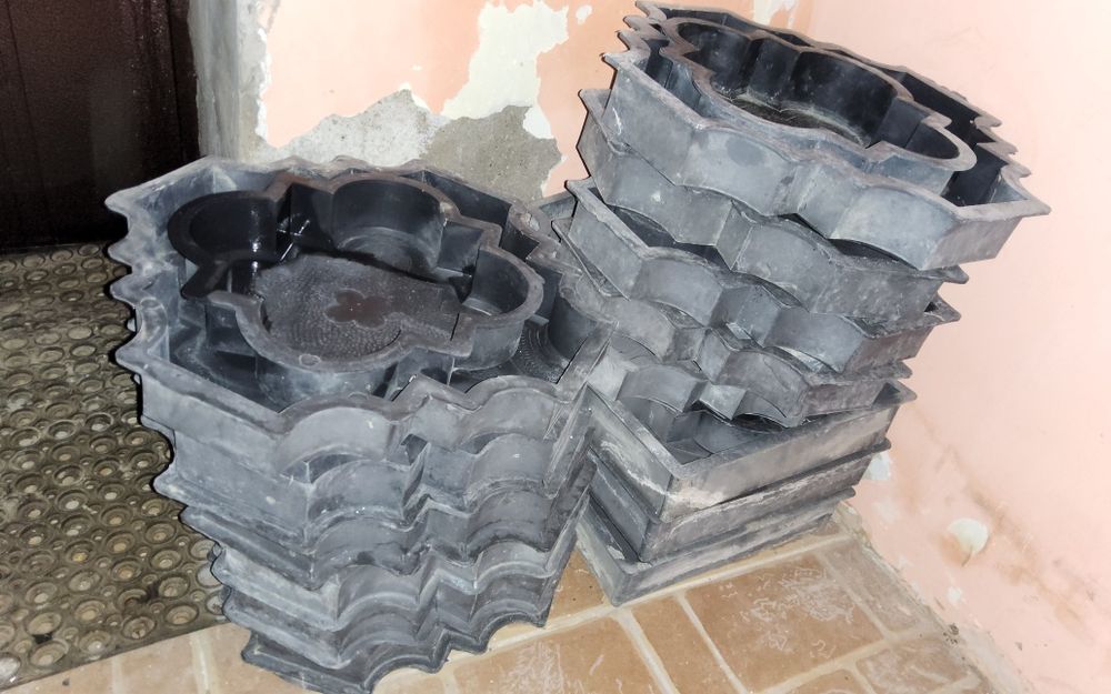 Форма для плитка тротуаная Ромашка 24шт