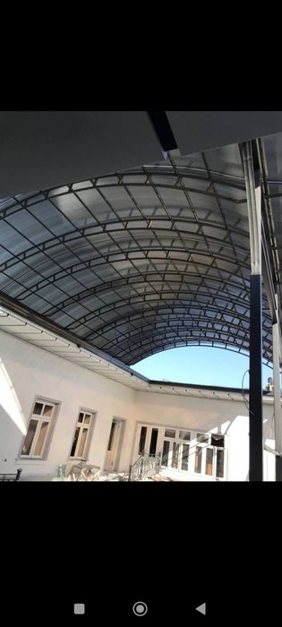 Том, Навес Лексан, металлоконструкция хизматлари