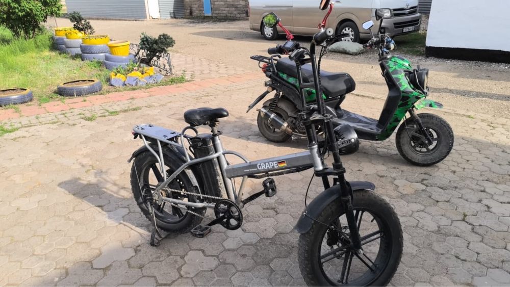 Продам электро велосипед и мопед танк