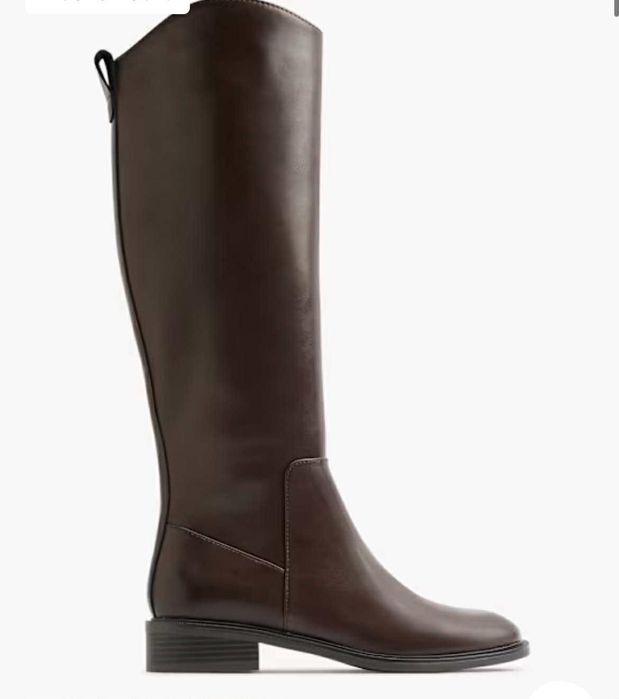 Кафяви кожени ботуши еко кожа