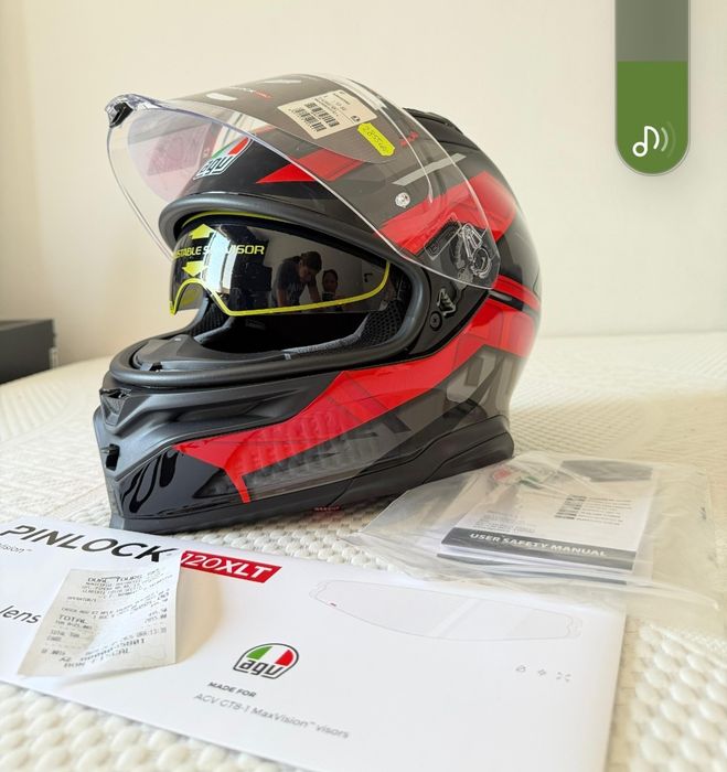 CASCA Moto AGV  FULL-FACE K7 Agv E2206 Black/Red