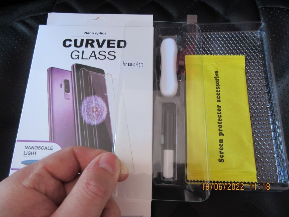 Honor Magic 5 Lite / 4 Pro / 3D UV ТЕЧНО ЛЕПИЛО Стъклен протектор