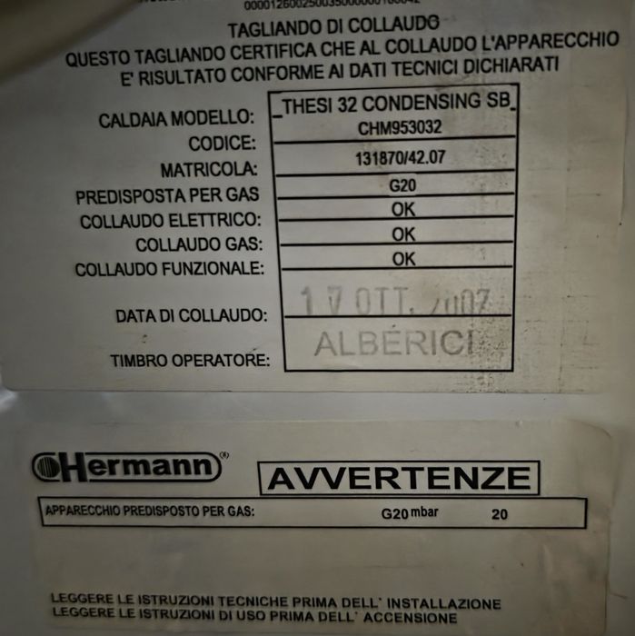 Centrală Hermann THESI 32 Condensing SB, 34 kW + opțional boiler 80 L