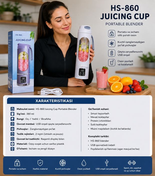 HS-860 ajoyib blender
