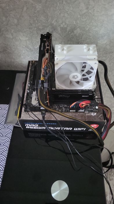 Мат плата + Процессор + Кулер + озу