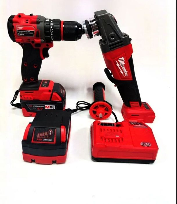 Дрель шуруповерт и Болгарка Milwaukee