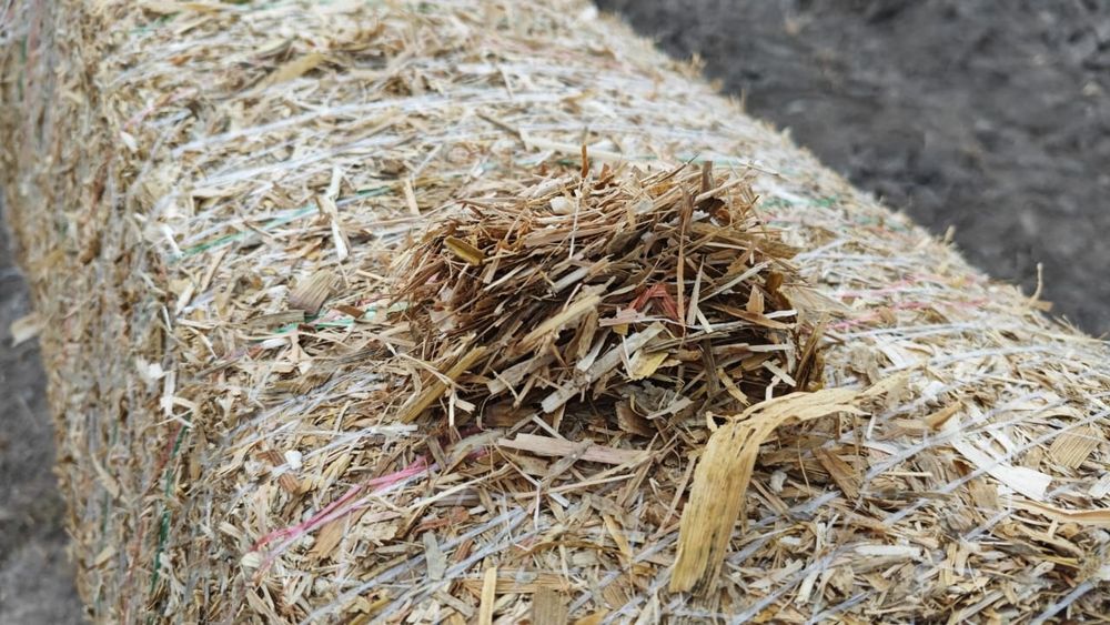 Продам дроблённое сено в тюках