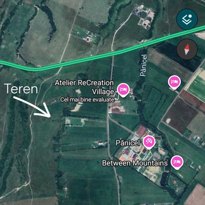 Teren 10.000 mp între Râșnov și Bran – vedere spectaculoasă Bucegi