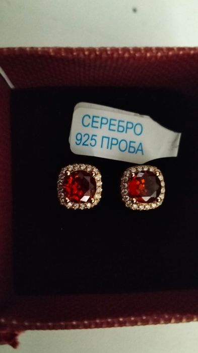 Серьги пусеты СЕРЕБРО, 925 проба