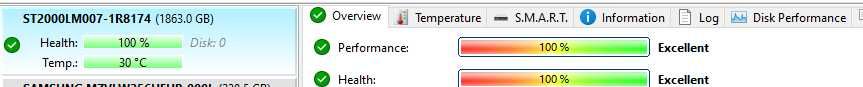 HDD Seagate 2TB - 100% health