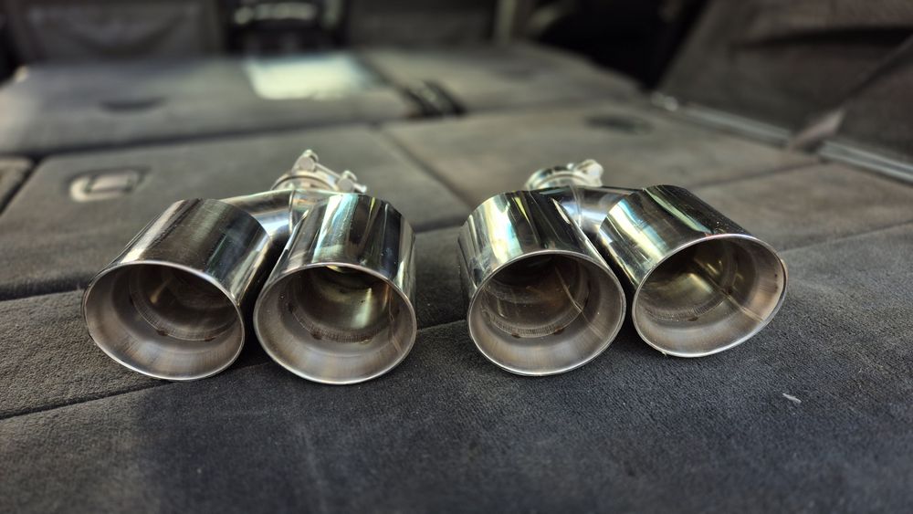 Насадки выхлопа одинарные, раздвоенные