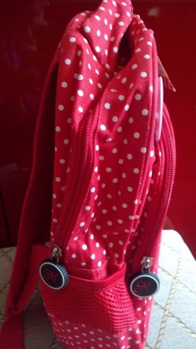 Rucsac gradi + rochitai Minnie + colant 110 cm, NOU + CADOU