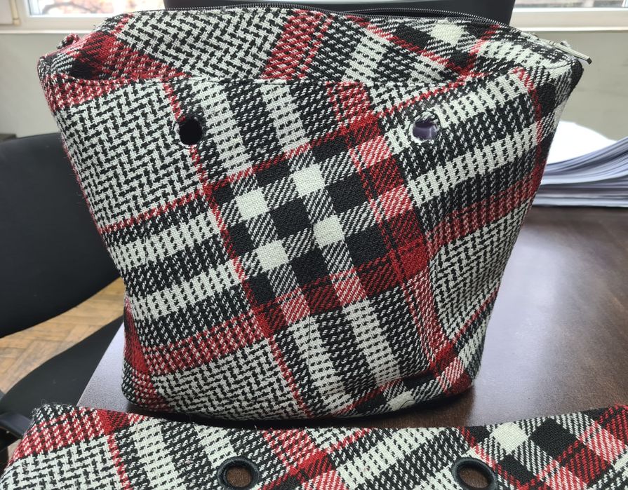 O bag класик - кожа, джоб, пуловер