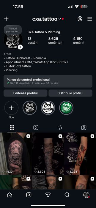 Tatuaje Bucuresti (Raspund doar pe WhatsApp)