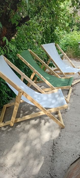 Шезлонги деревянные раскладные