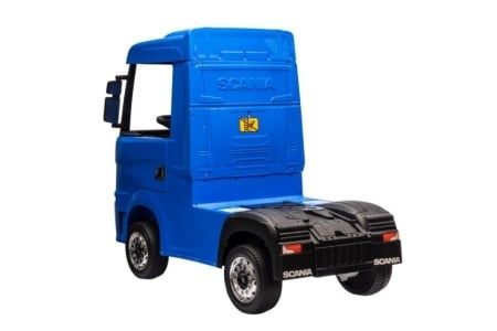 CAMION ELECTRIC ( TIR ) pentru copii, Scania 500R Blue, roti EVA