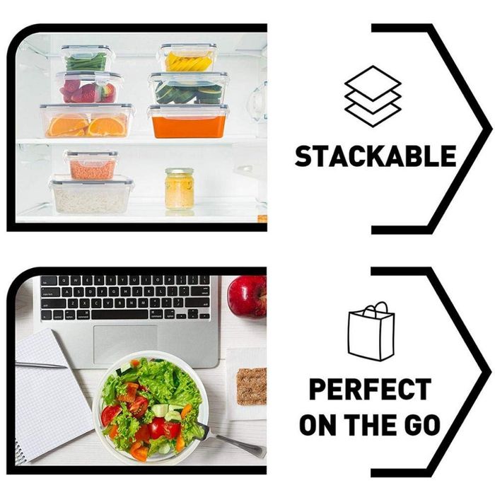 Комплект стъклени купи с пластмасов капак - 3броя